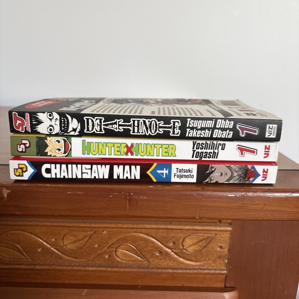 Anime Manga Lot‎ Death Note Hunter x Hunter Chainsaw Man Books Bundle
